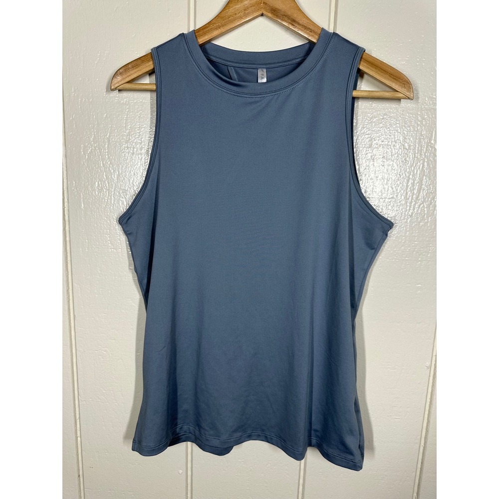 Fabletics Tank Top Womens S Blue Open Back Twist Active Performance Sleeveless
